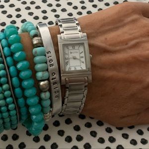 SILPADA silver tank watch